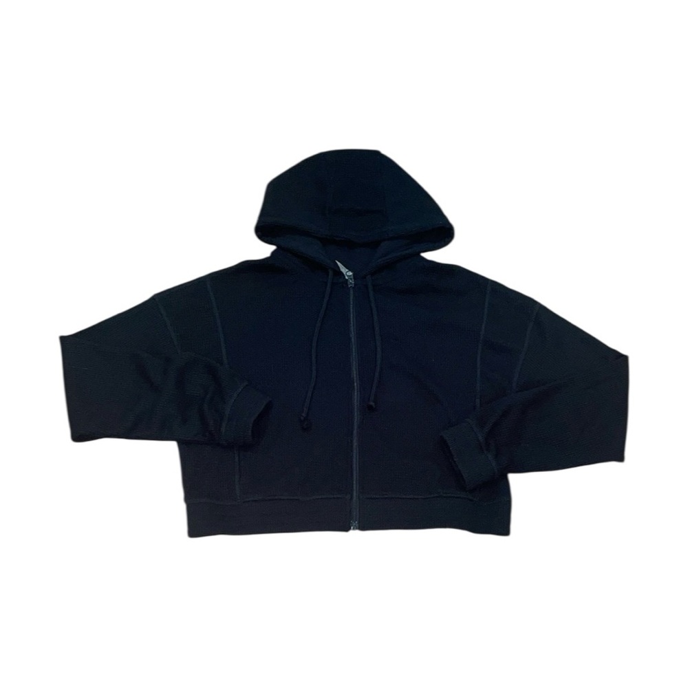 Yogalicious black cropped zip up jacket